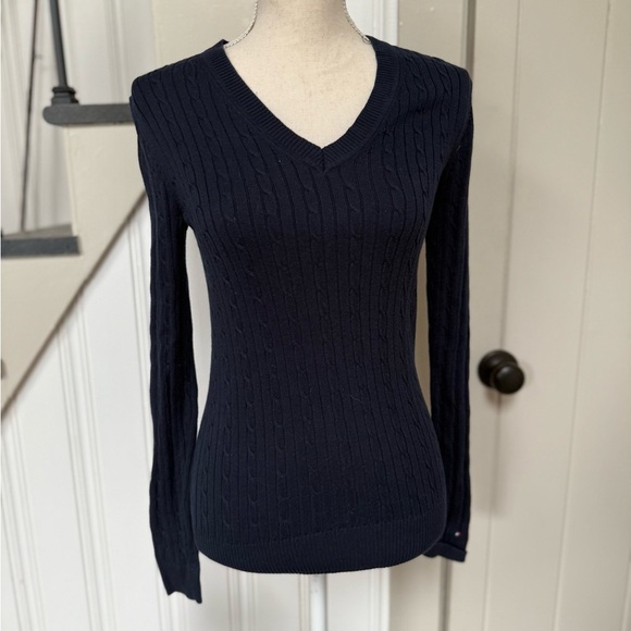 Tommy Hilfiger Sweaters - Tommy Hilfiger Deep Blue V-Neck Sweater